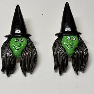 Halloween Pierced Earrings Witchy Wicked